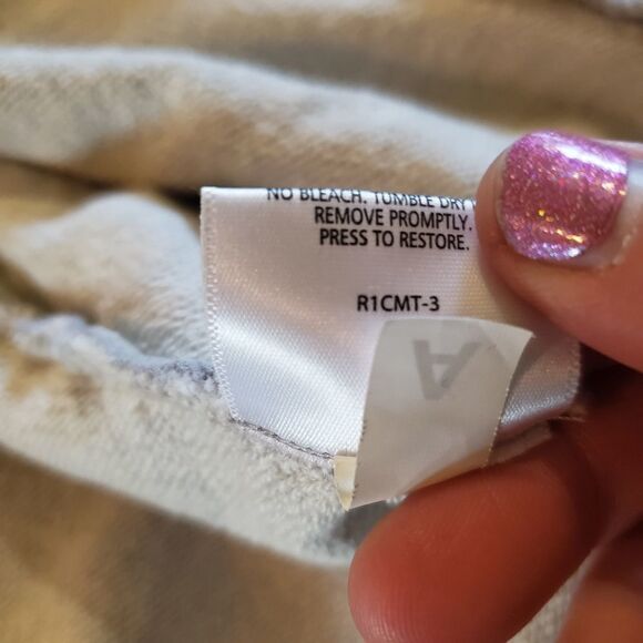 Eileen Fisher grey cotton drape front cardigan Large - Picture 2 of 5